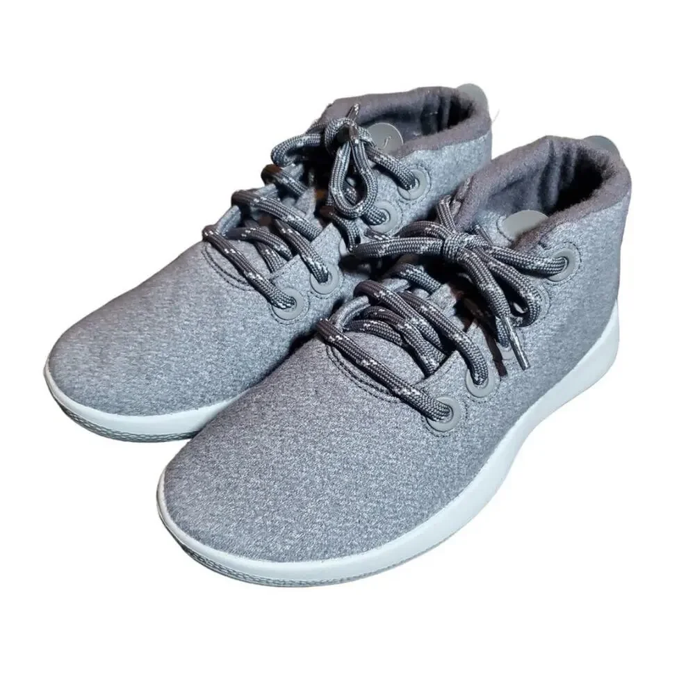 Allbirds Mizzle Merino Wool Runner-Up Ankle Sneaker Lace Light-Gray Size 10 NWT